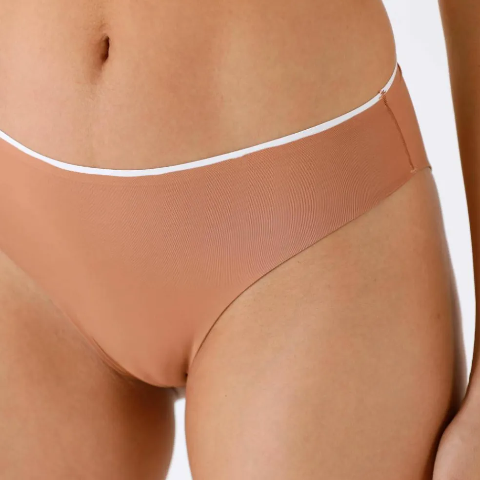 Culotte midi taille haute microfibre sans coutures - lot de 2