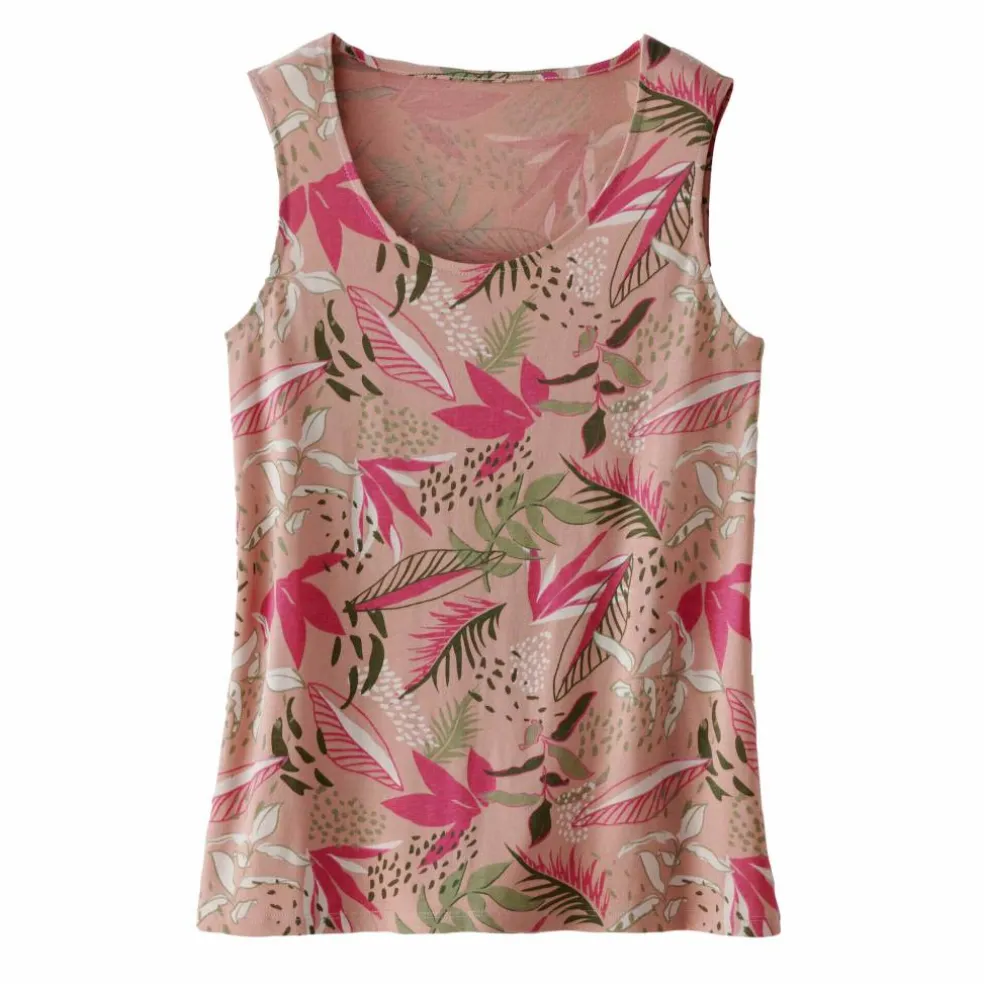 Débardeur imprimé tropical