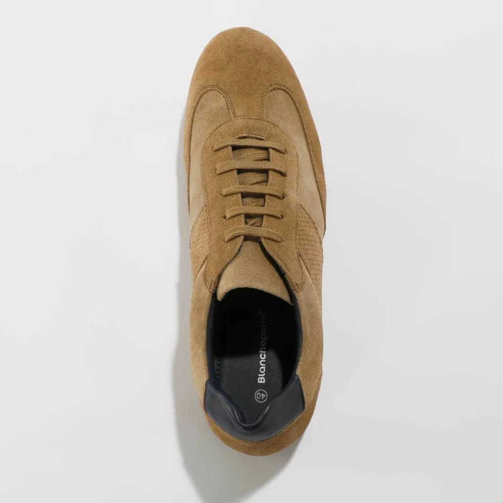 Derbies cuir à lacets détails perforés