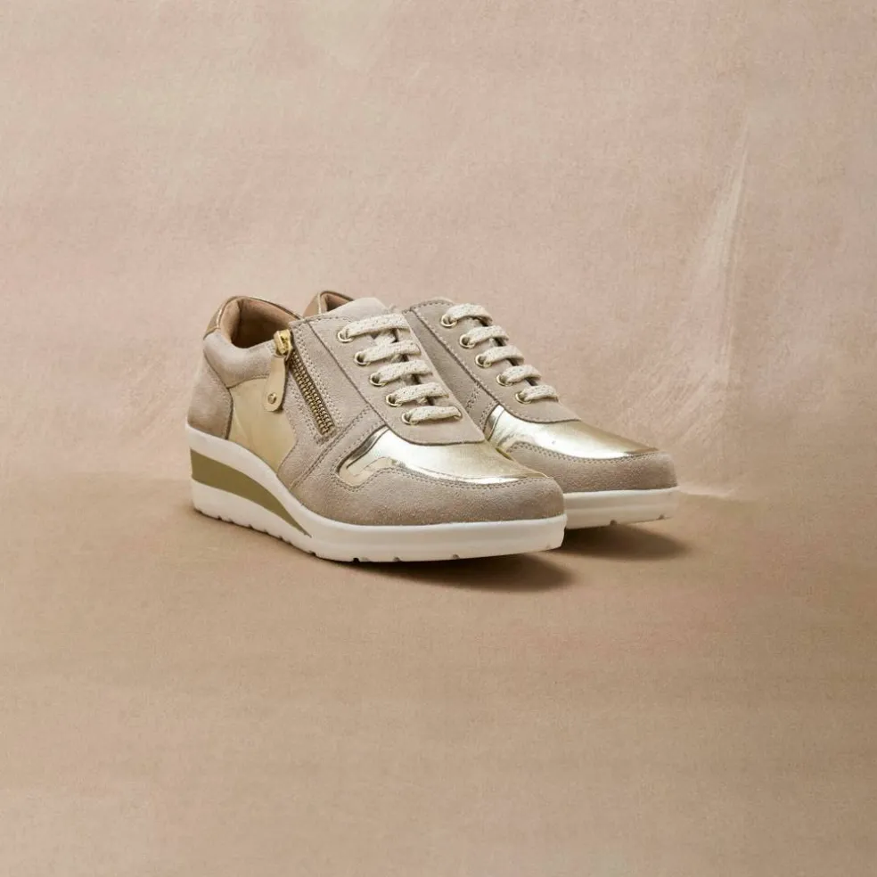 Derbies à lacets largeur confort, petit compensé