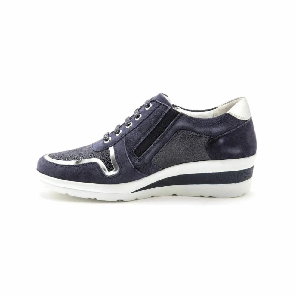 Derbies à lacets largeur confort, petit compensé