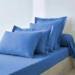 Drap-housse uni coton bonnet 32 cm