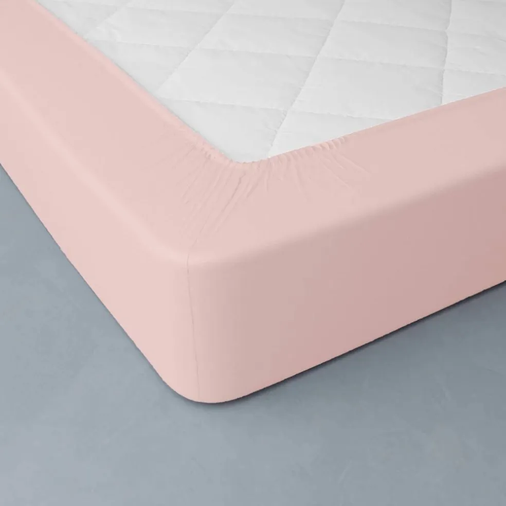 Drap-housse uni percale 72 fils/cm² - bonnet 40 cm
