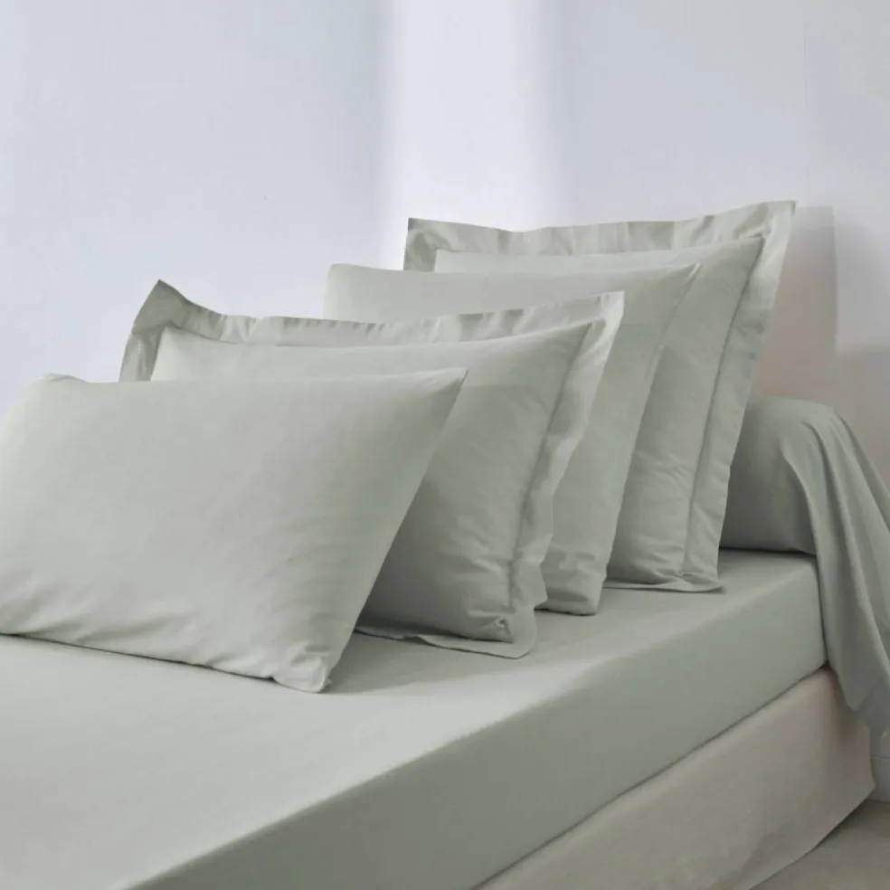 Drap-housse uni polyester-coton 57 fils/cm² - bonnet 32 cm