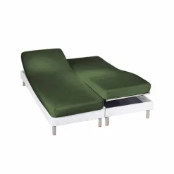 Drap-housse uni sommier articulé jersey 130g/m² - bonnet 27 cm