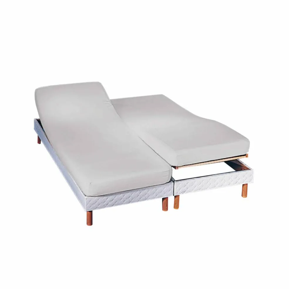 Drap-housse uni sommier articulé jersey 130g/m² - bonnet 27 cm