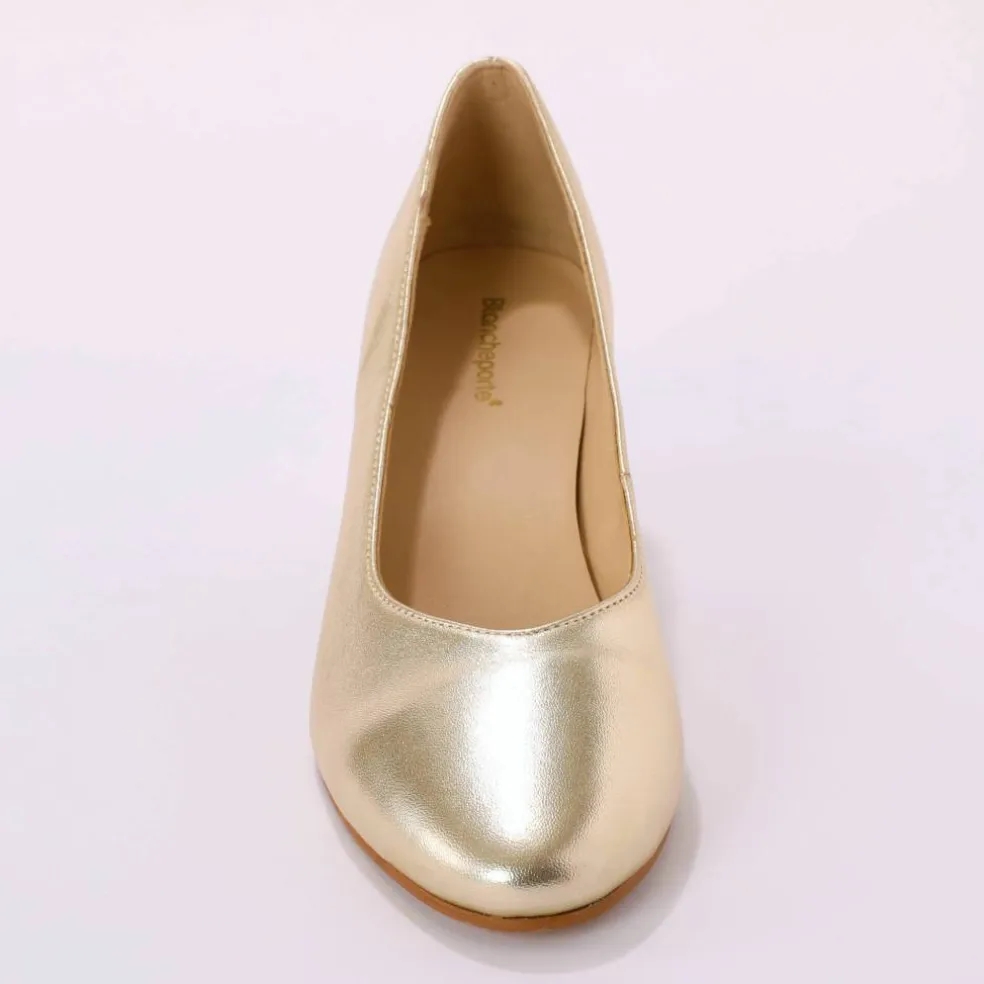 Escarpins bout arrondi cuir lisse