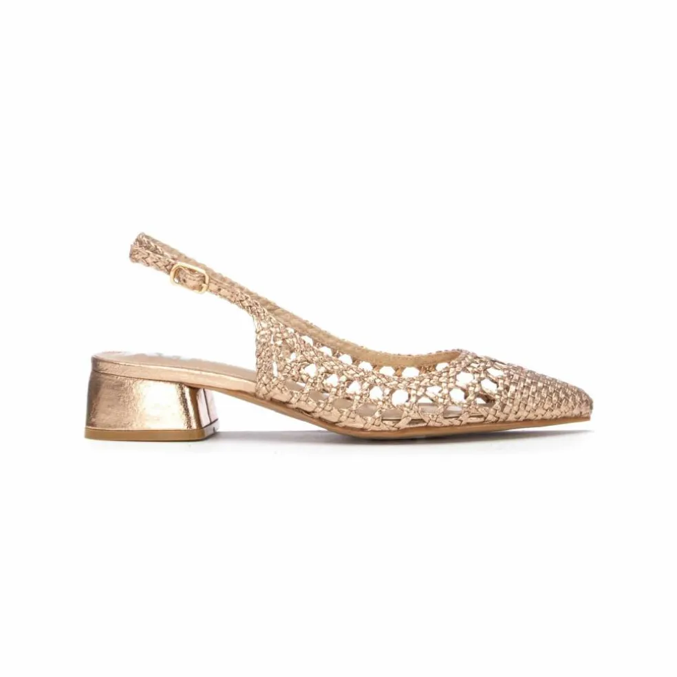 Escarpins slingback tressés