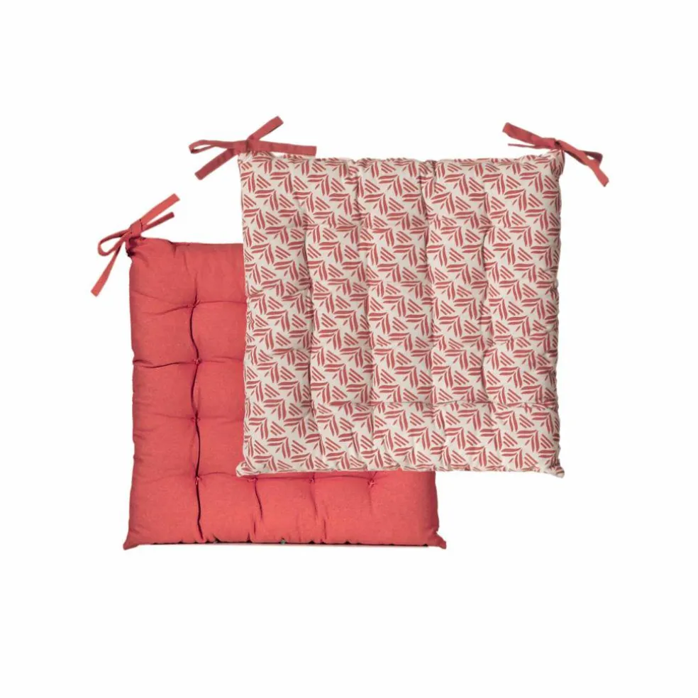 Galette de chaise réversible - lot de 2