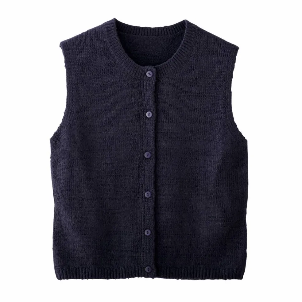 Gilet boutonné sans manches