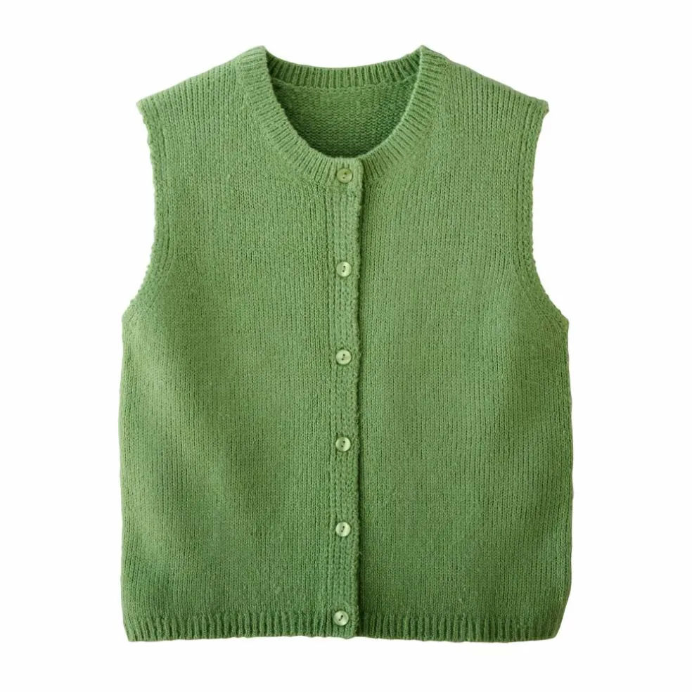 Gilet boutonné sans manches