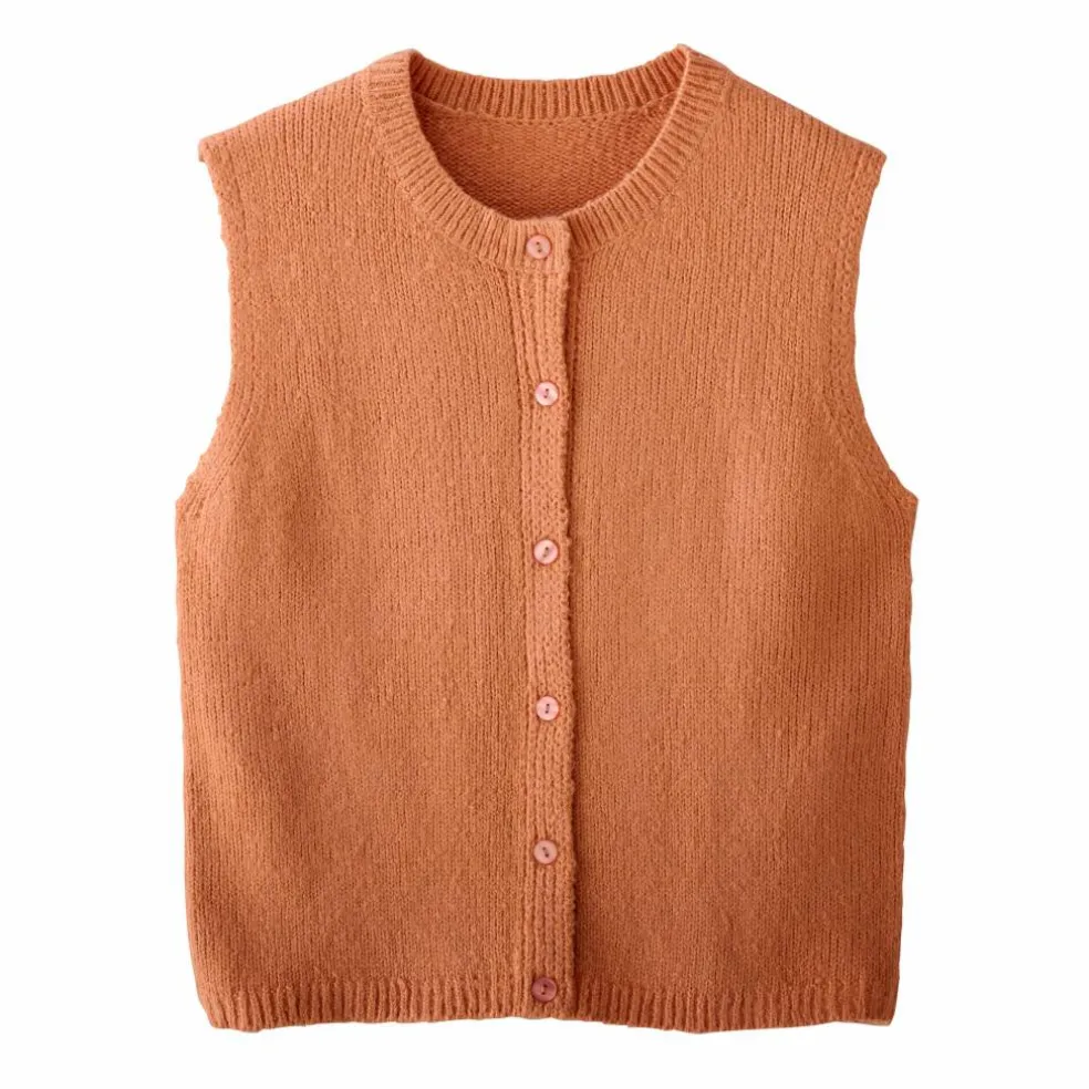 Gilet boutonné sans manches