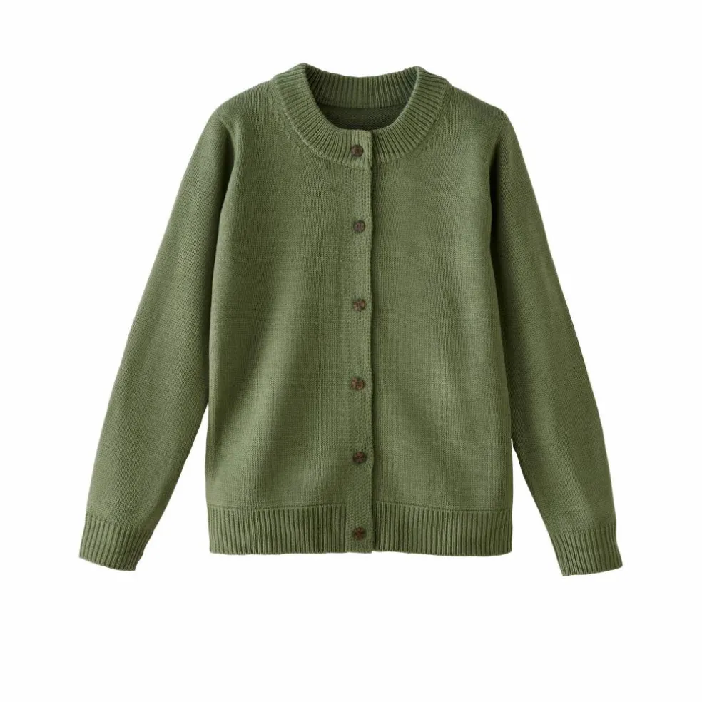 Gilet col rond, manches longues