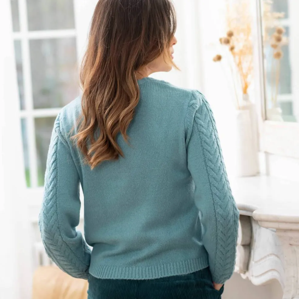 Gilet forme cache-coeur toucher doux