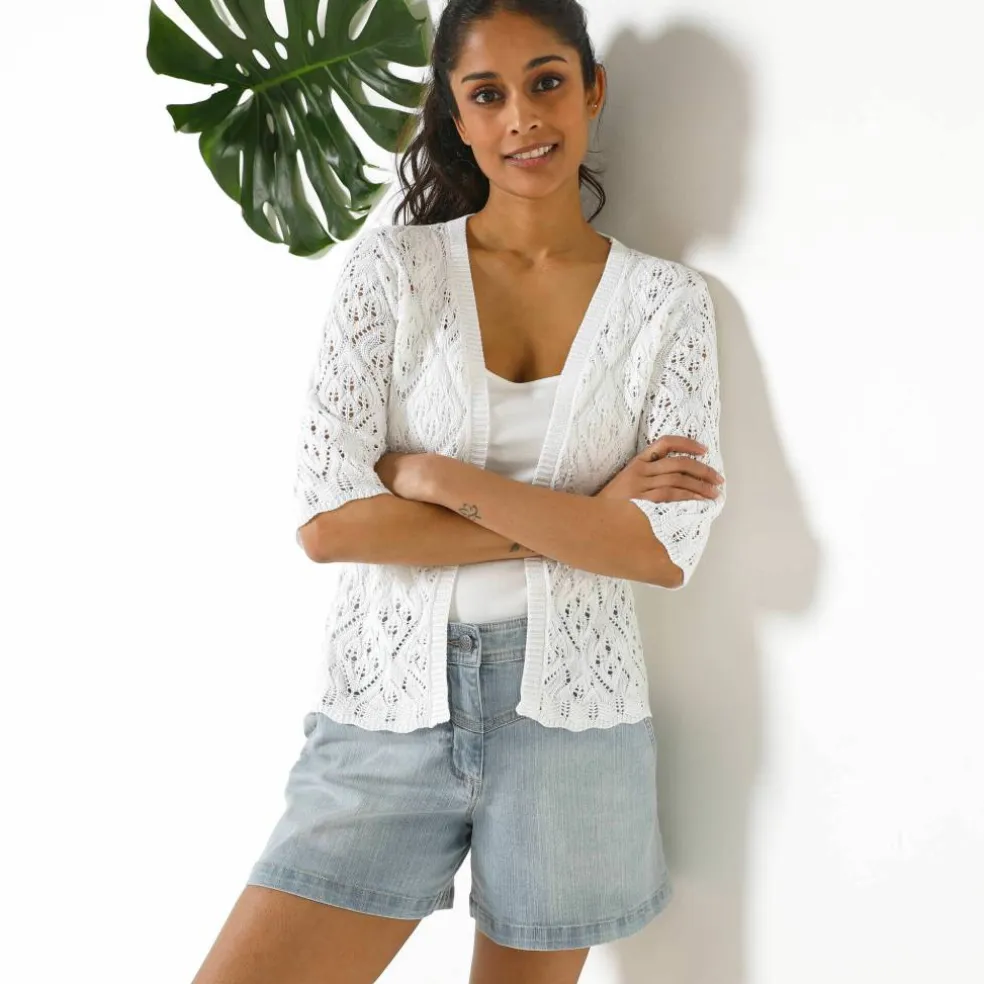 Gilet maille fantaisie