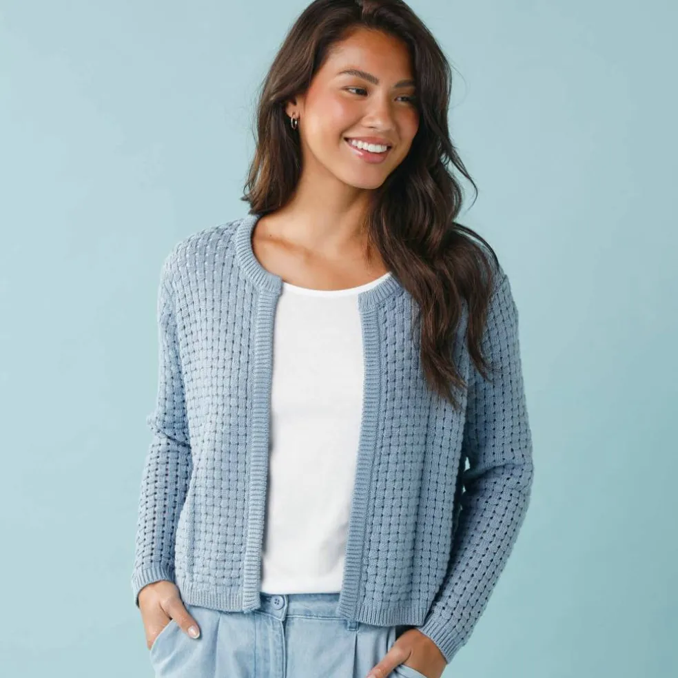 Gilet paletot maille fantaisie, Spécial Petites