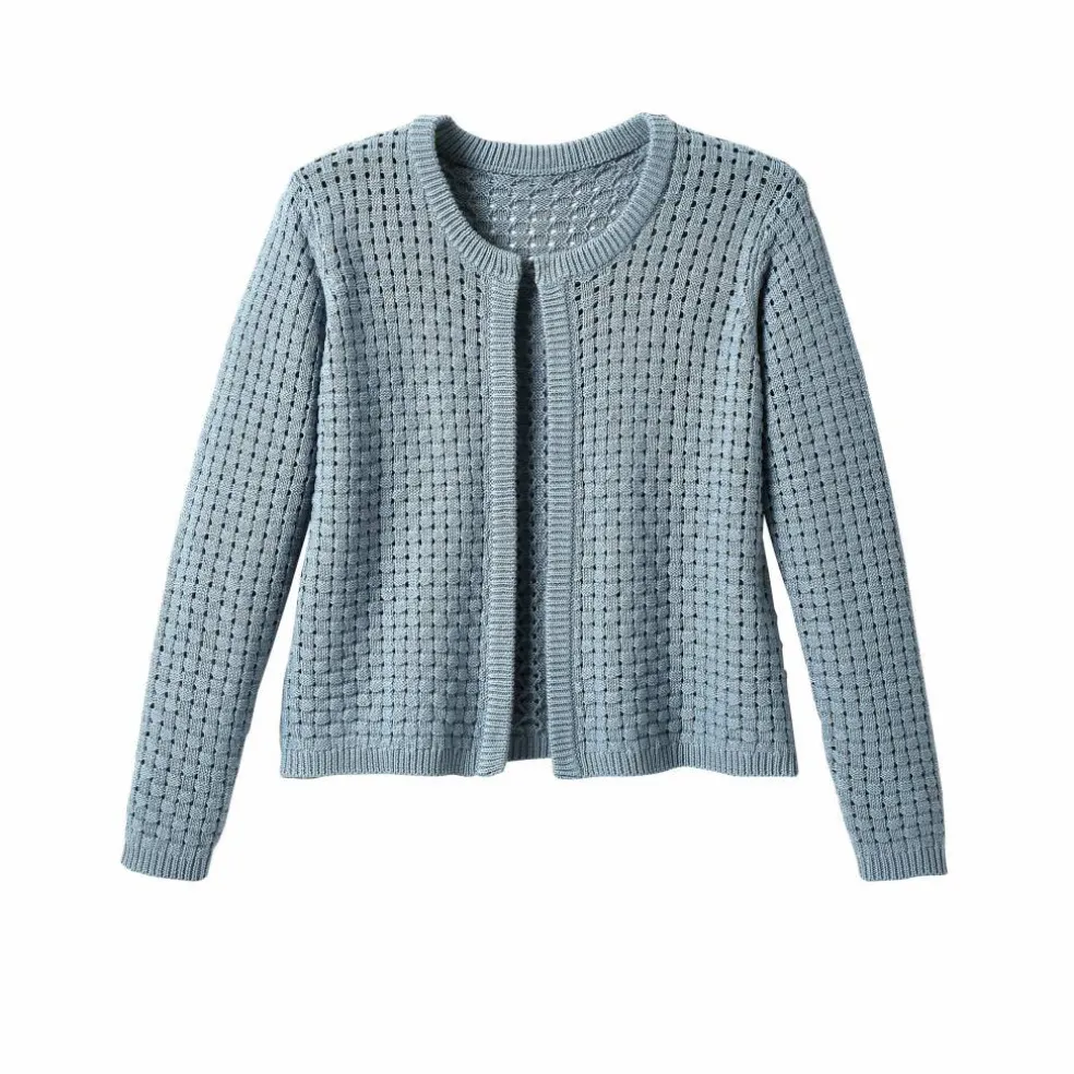 Gilet paletot maille fantaisie, Spécial Petites
