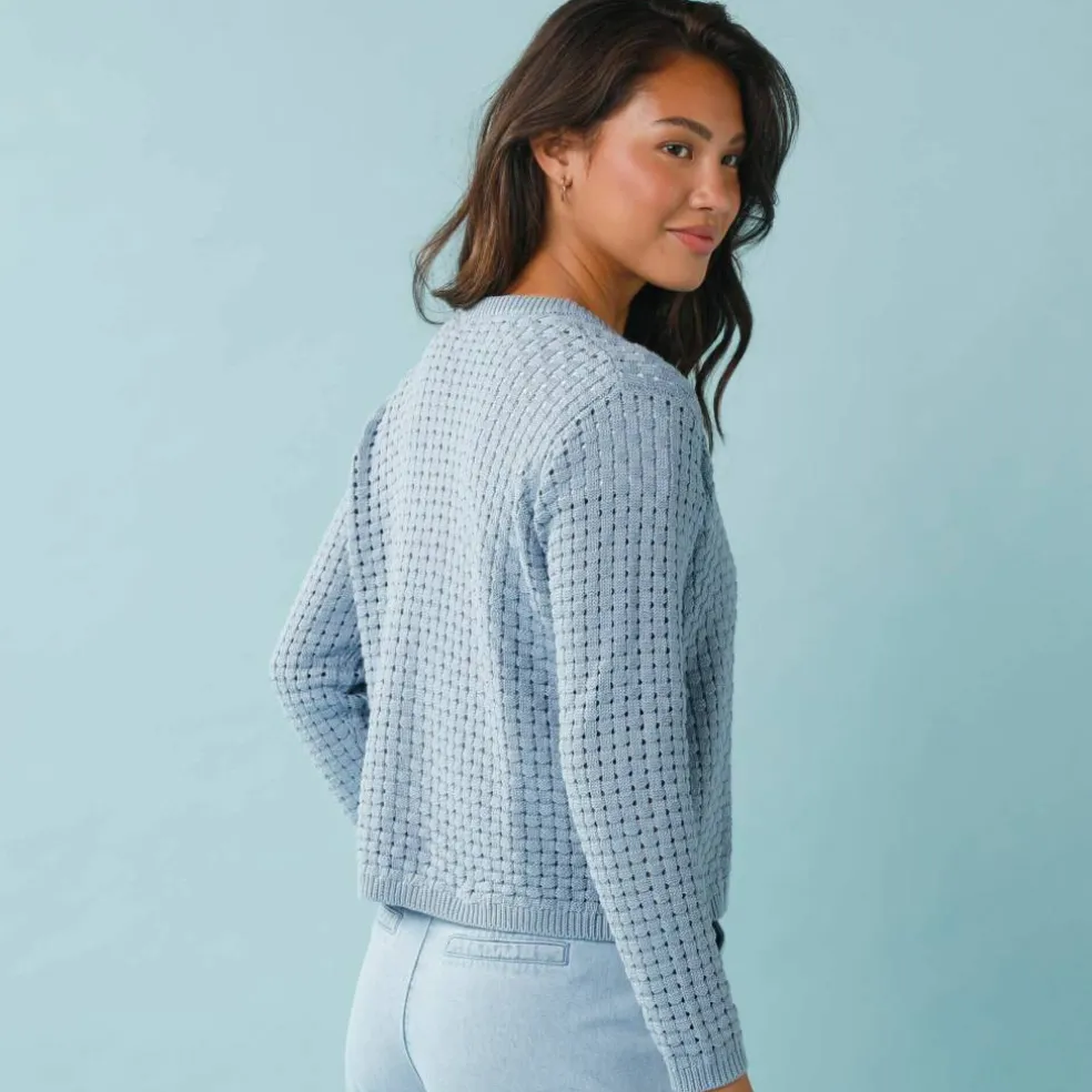 Gilet paletot maille fantaisie, Spécial Petites