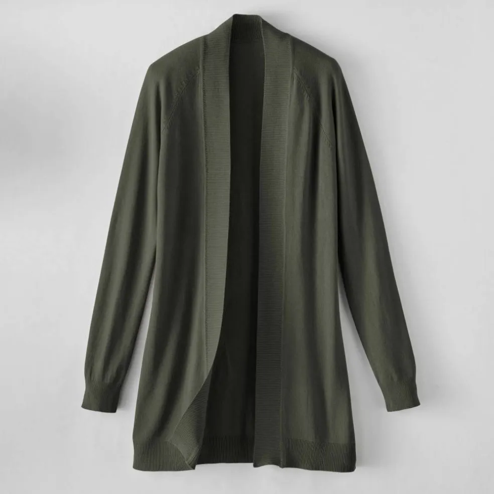 Gilet porter ouvert, manches longues