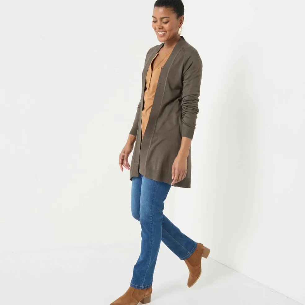 Gilet porter ouvert, manches longues