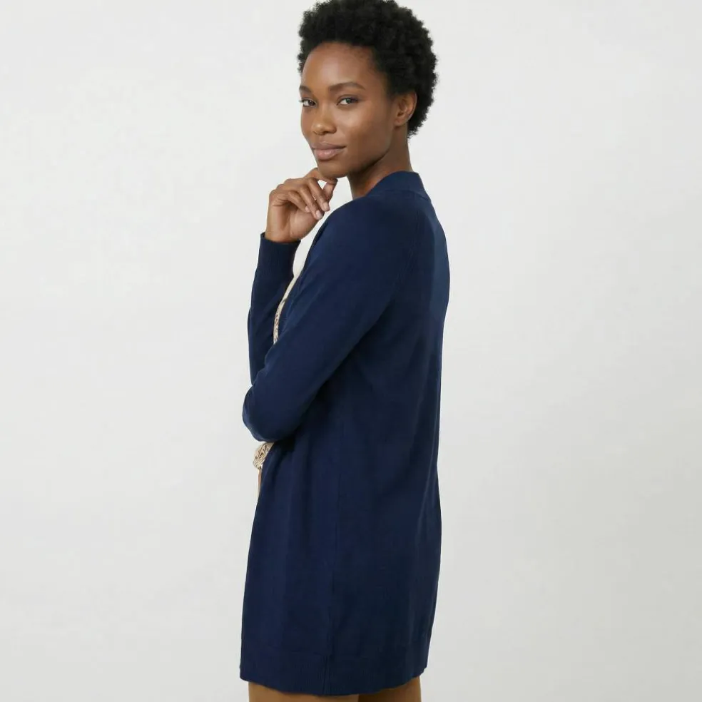 Gilet porter ouvert, manches longues
