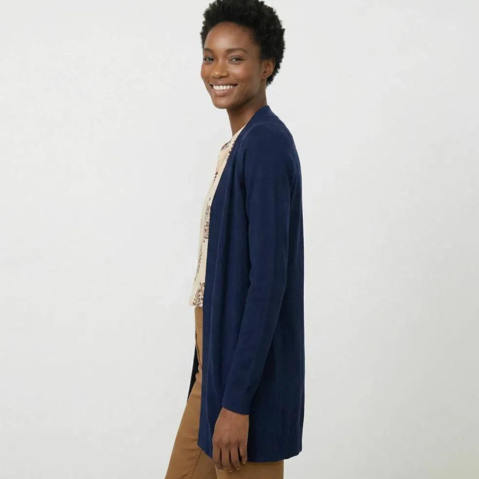 Gilet porter ouvert, manches longues