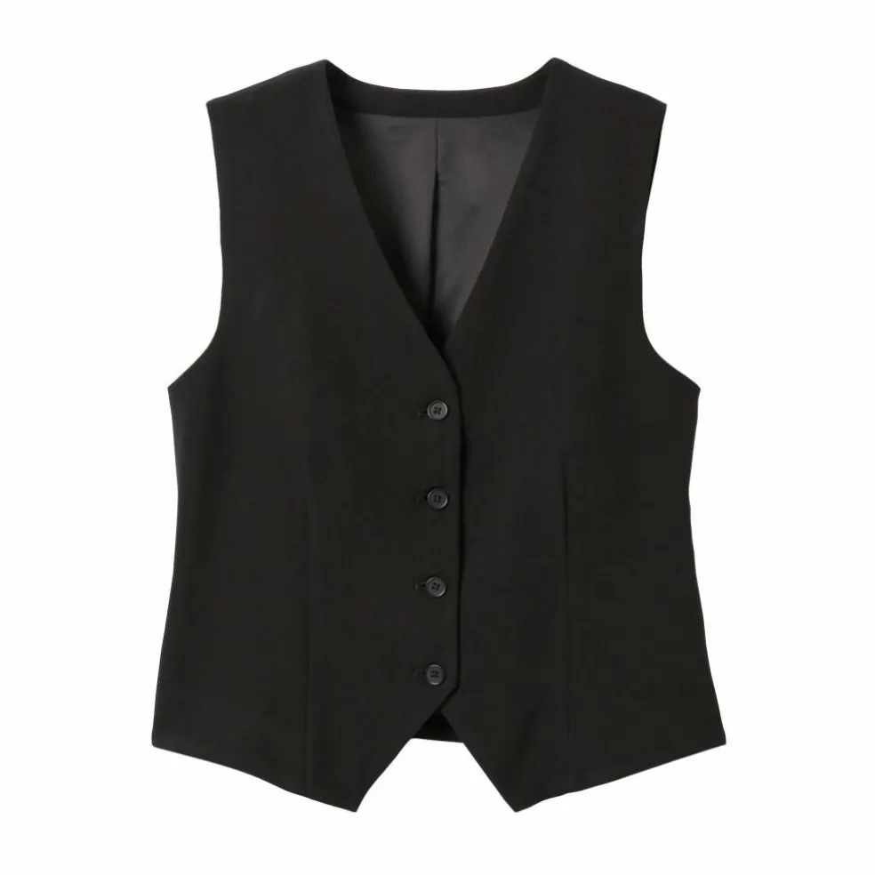 Gilet sans manches, uni