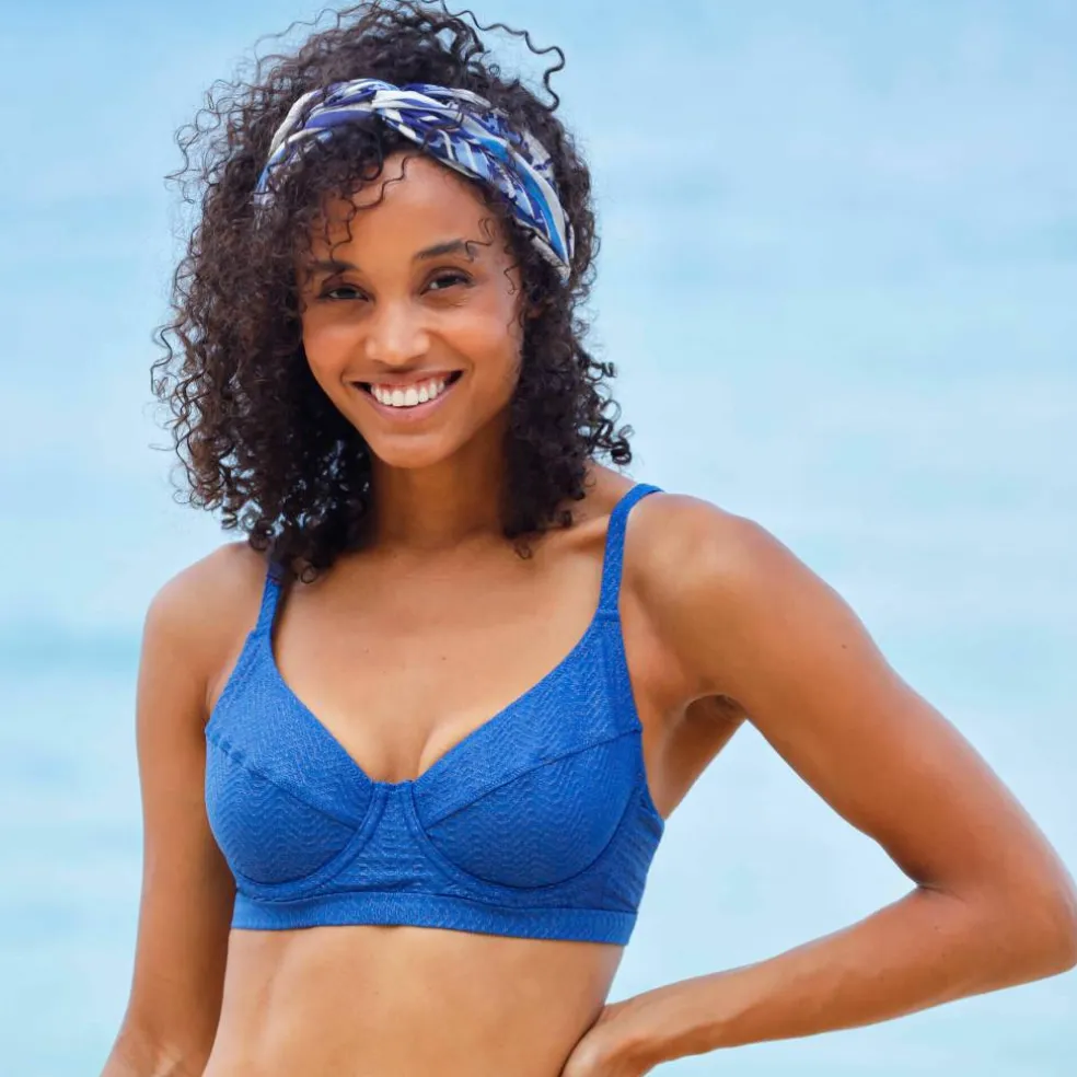 Haut de maillot de bain forme corbeille Calayo, avec armatures