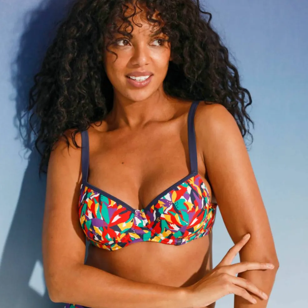 Haut de maillot de bain Toboki coqué avec armatures - forme balconnet