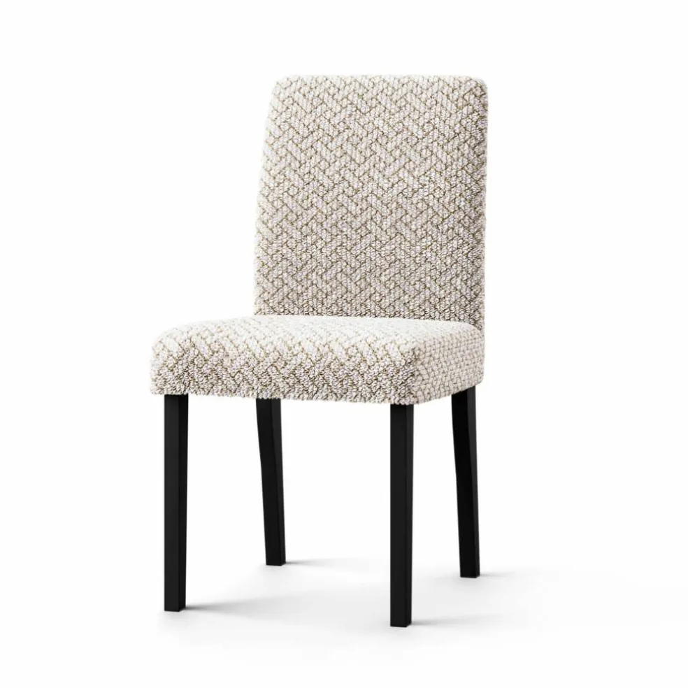 Housse bi-extensible microfibre gaufrée graphique spéciale chaise