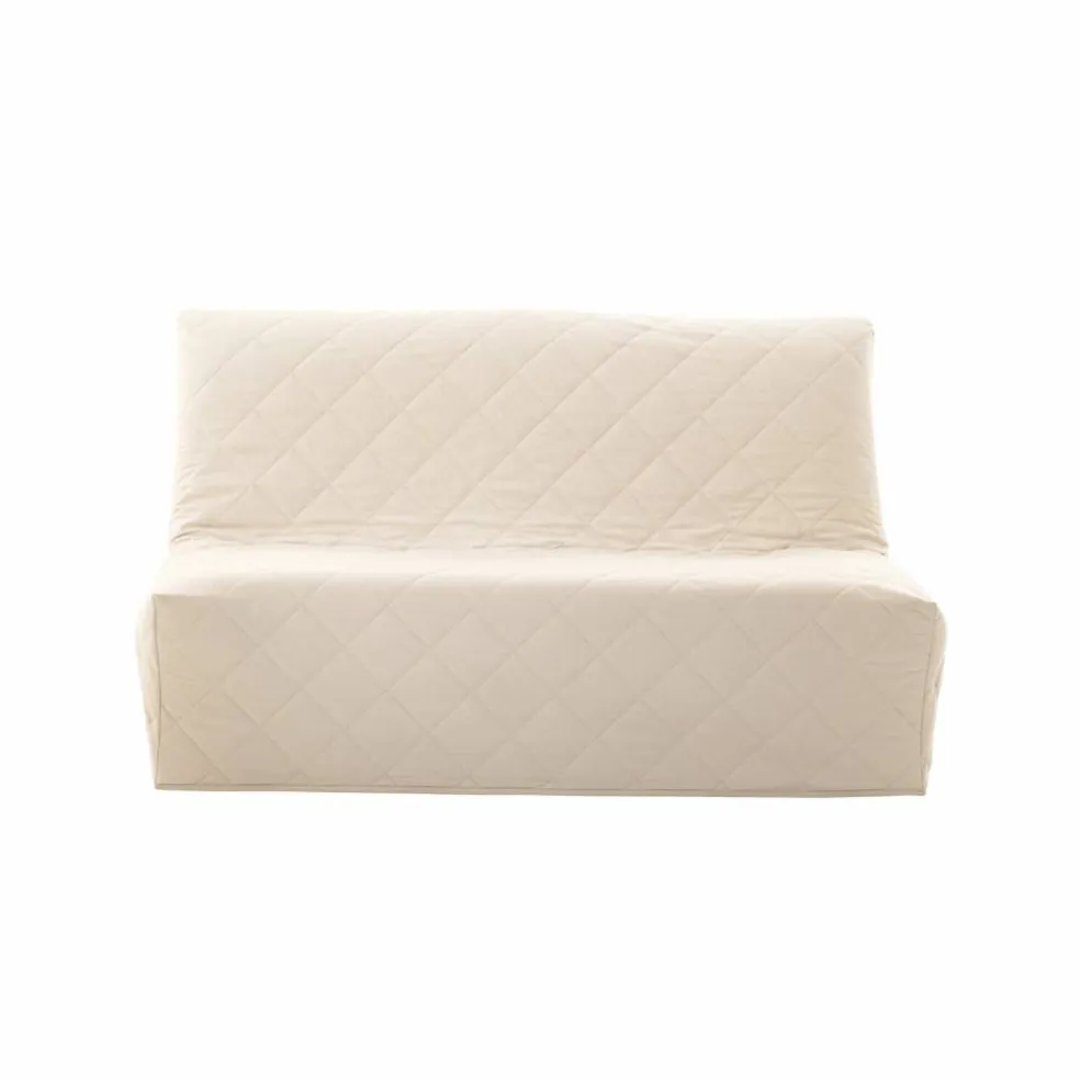 Housse canapé BZ coton bachette uni matelassé