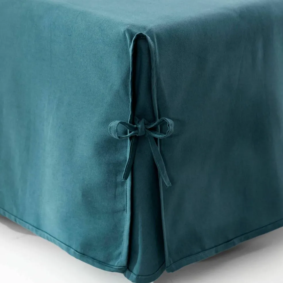 Housse clic-clac standard coton bachette uni