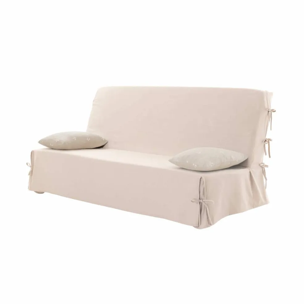 Housse clic-clac standard coton bachette uni