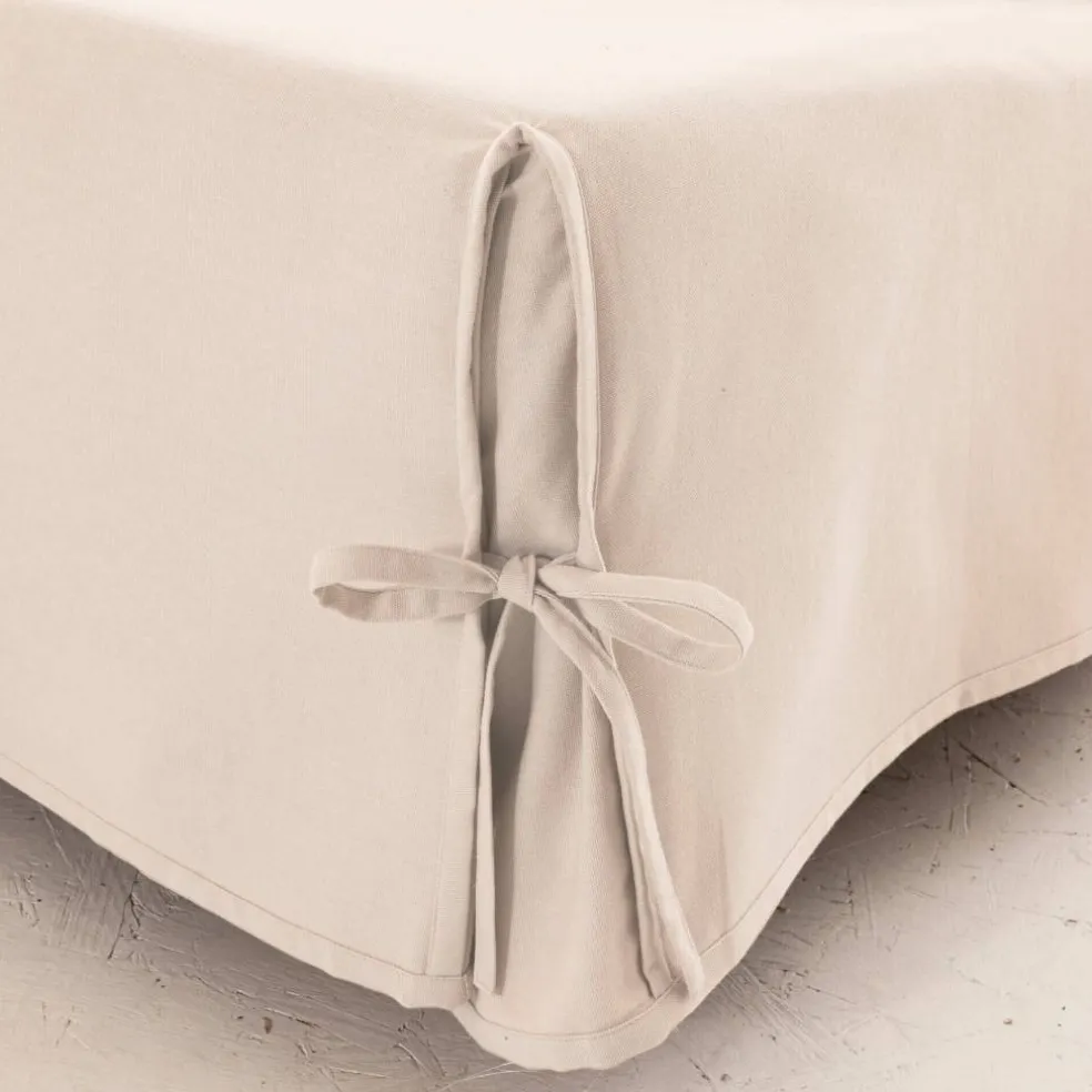 Housse clic-clac standard coton bachette uni