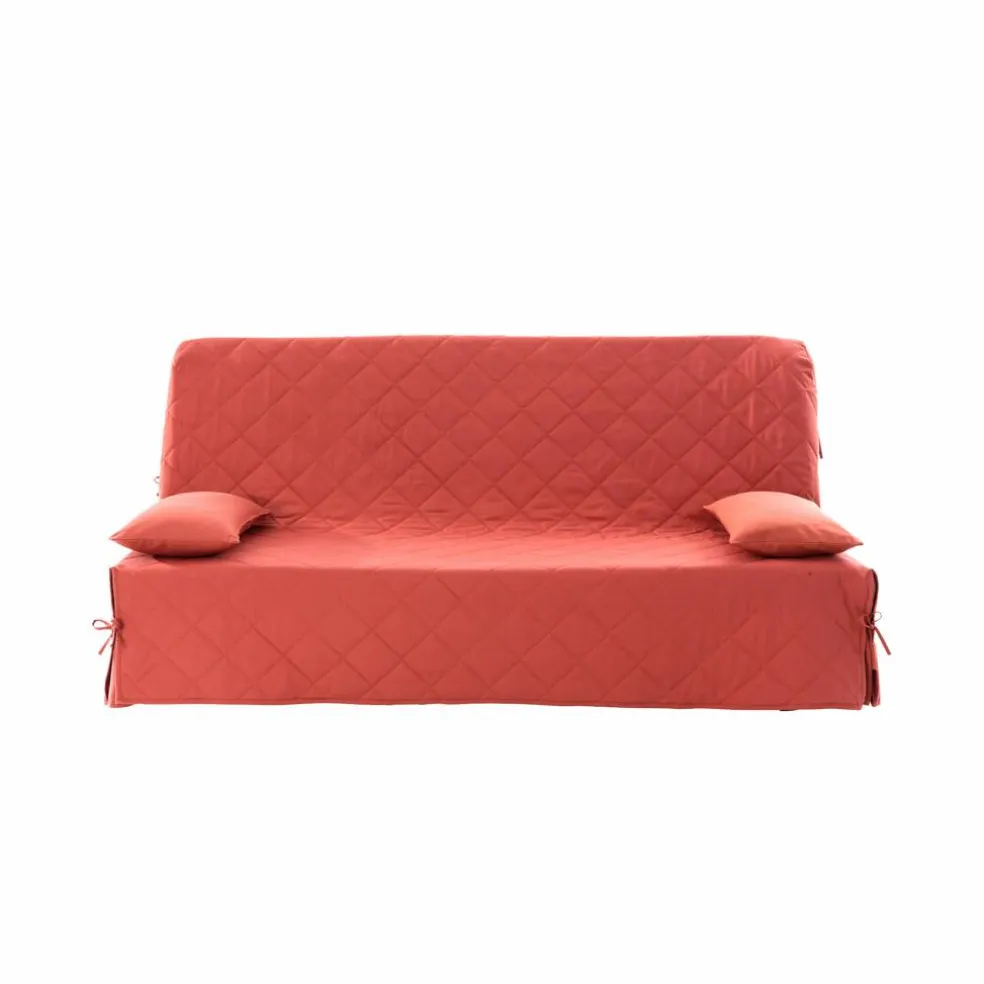 Housse clic-clac standard matelassée coton bachette uni