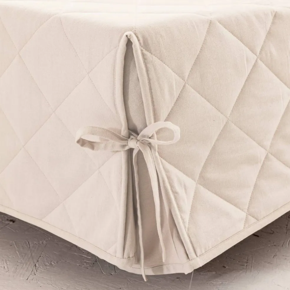 Housse clic-clac standard matelassée coton bachette uni