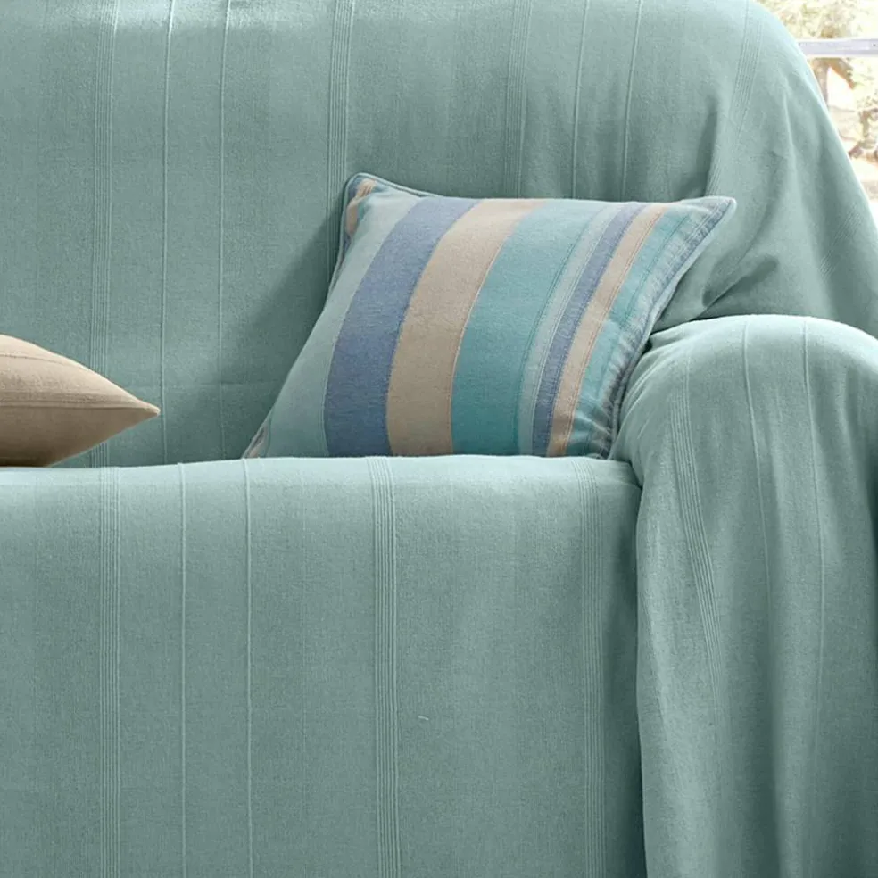 Housse coussin multicolore coton tissage artisanal - lot de 2