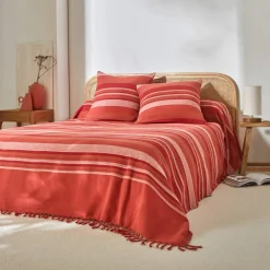 Housse coussin multicolore coton tissage artisanal - lot de 2