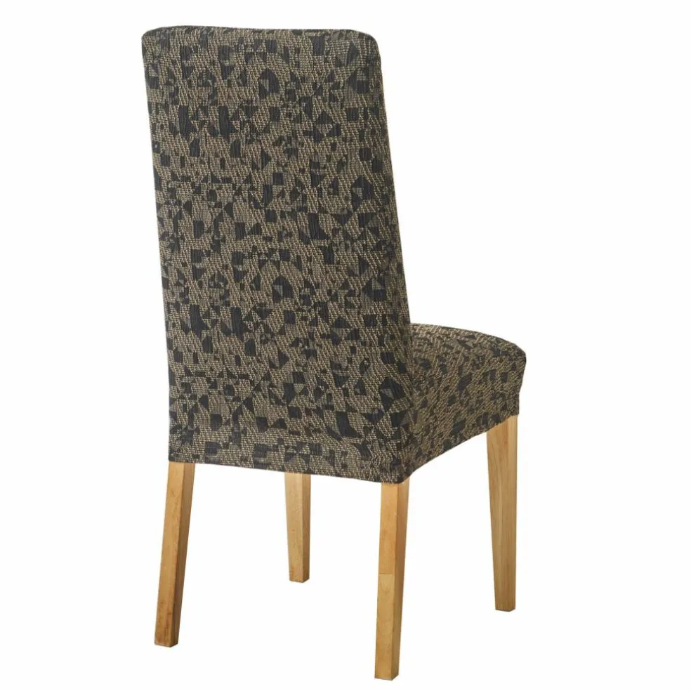 Housse de chaise extensible, motif tacheté graphique