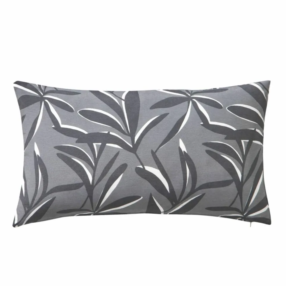 Housse de coussin imprimé feuillage
