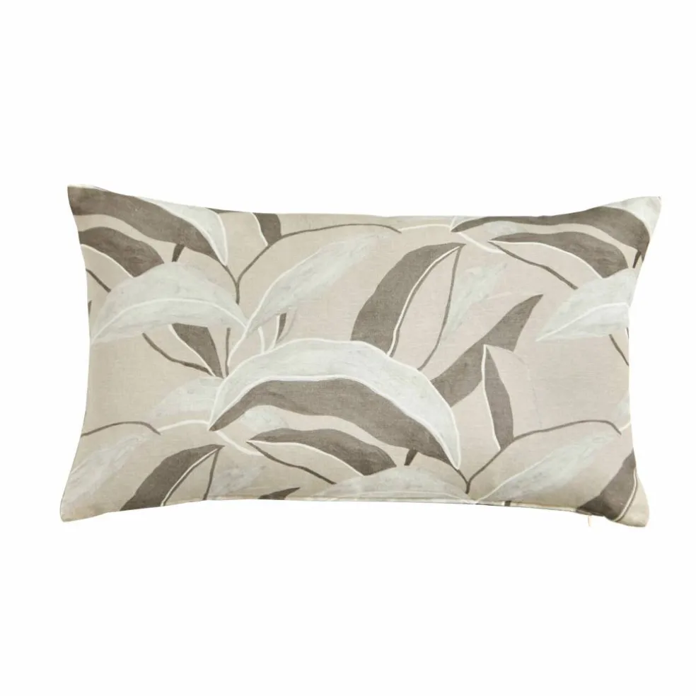 Housse de coussin imprimé feuillage - lot de 2
