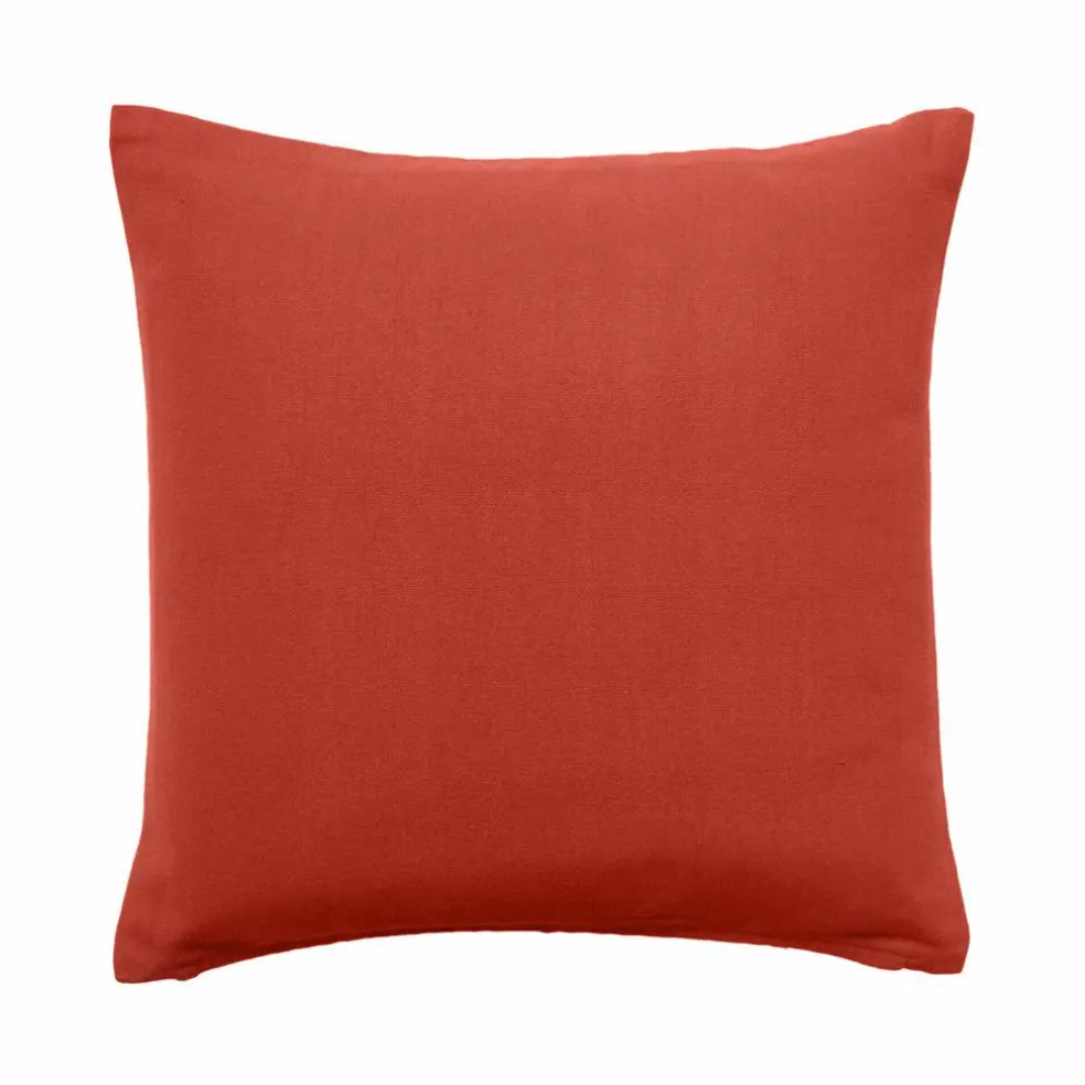 Housse de coussin unie bachette - lot de 2