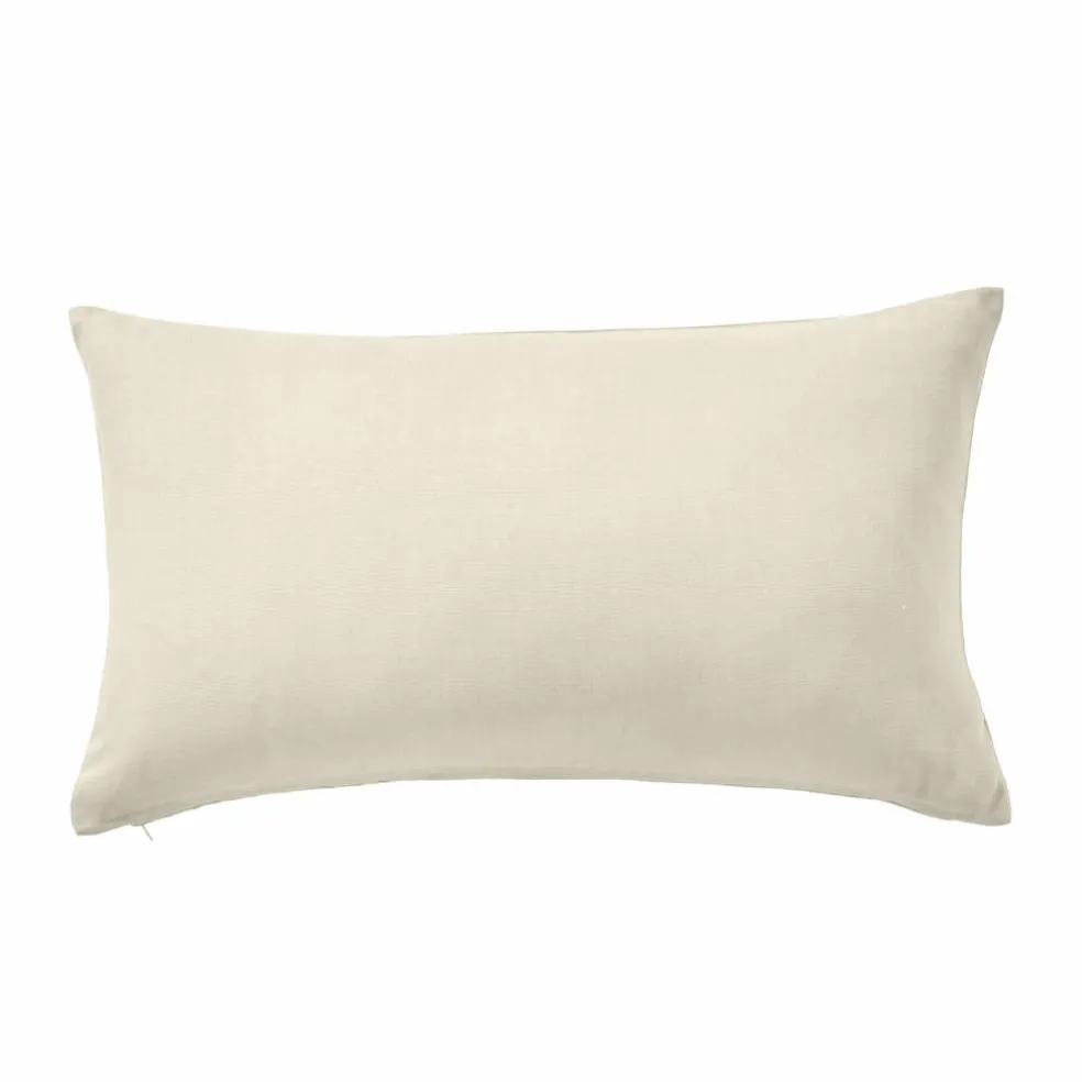 Housse de coussin unie bachette - lot de 2