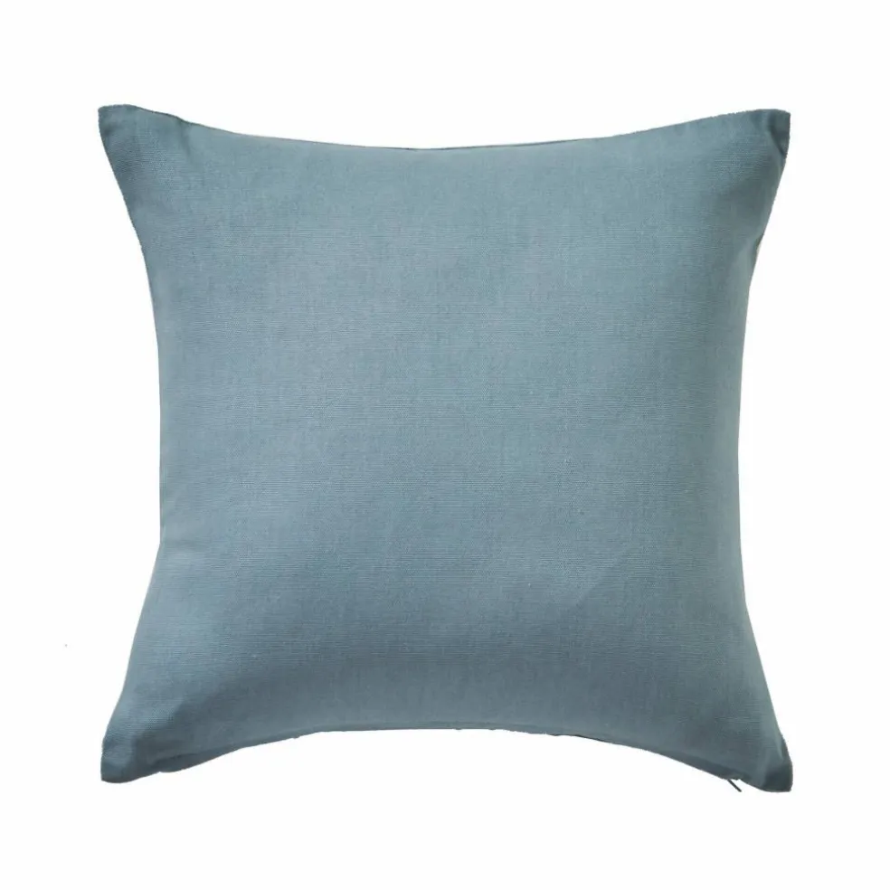 Housse de coussin unie bachette - lot de 2