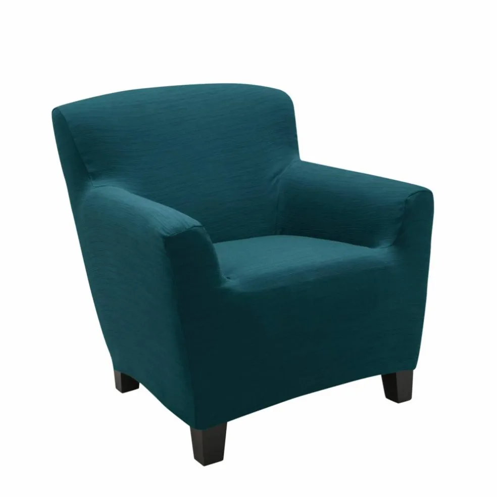 Housse extensible unie canapé fauteuil accoudoirs