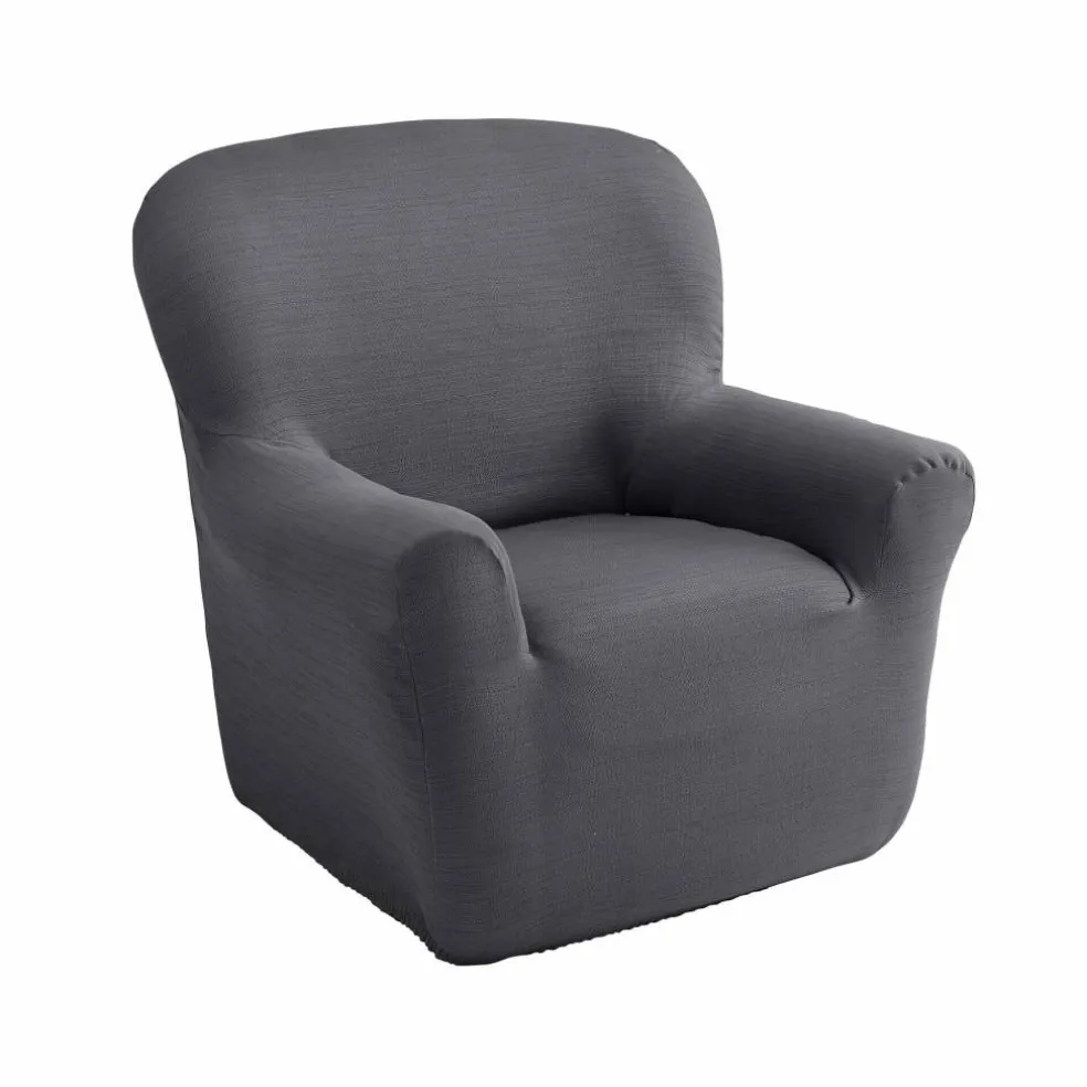 Housse extensible unie canapé fauteuil accoudoirs