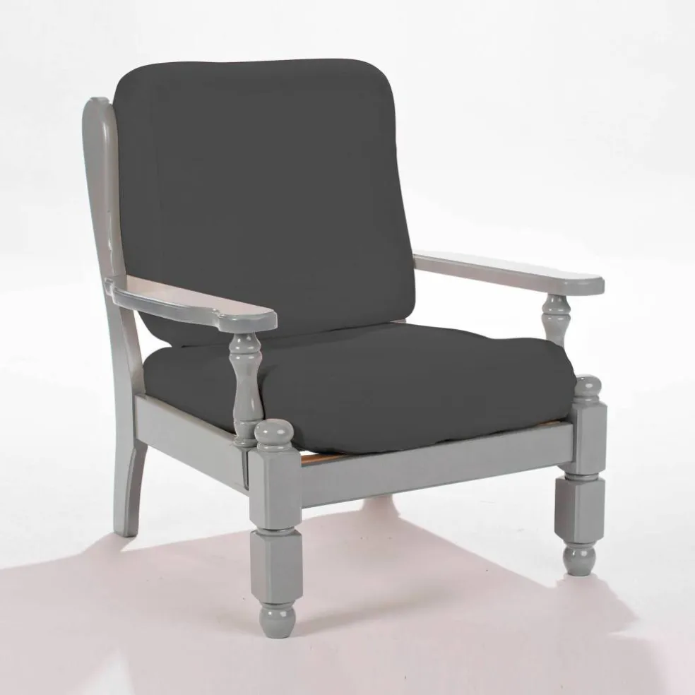 Housse extensible unie spéciale fauteuil rustique