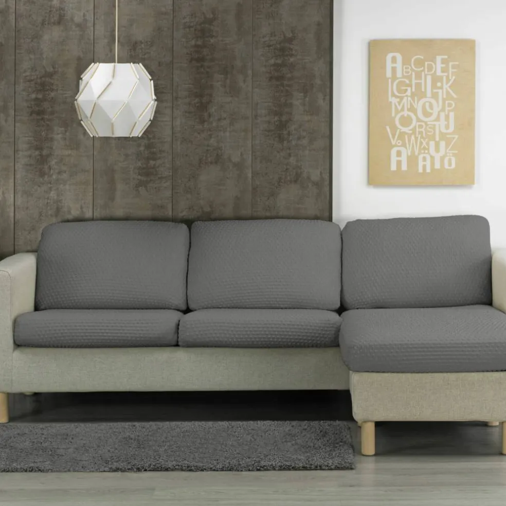 Housse gaufrée bi-extensible coussins méridienne