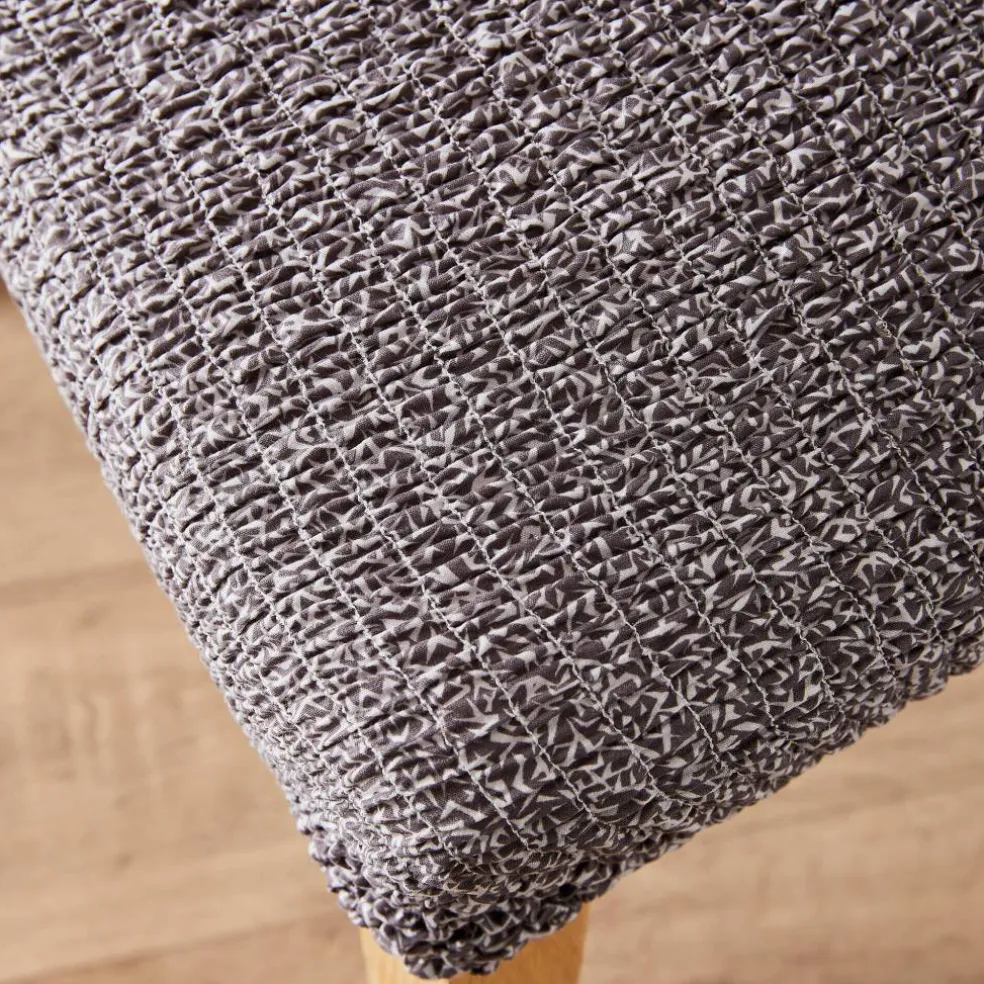 Housse microfibre bi-extensible gaufrée spéciale chaise