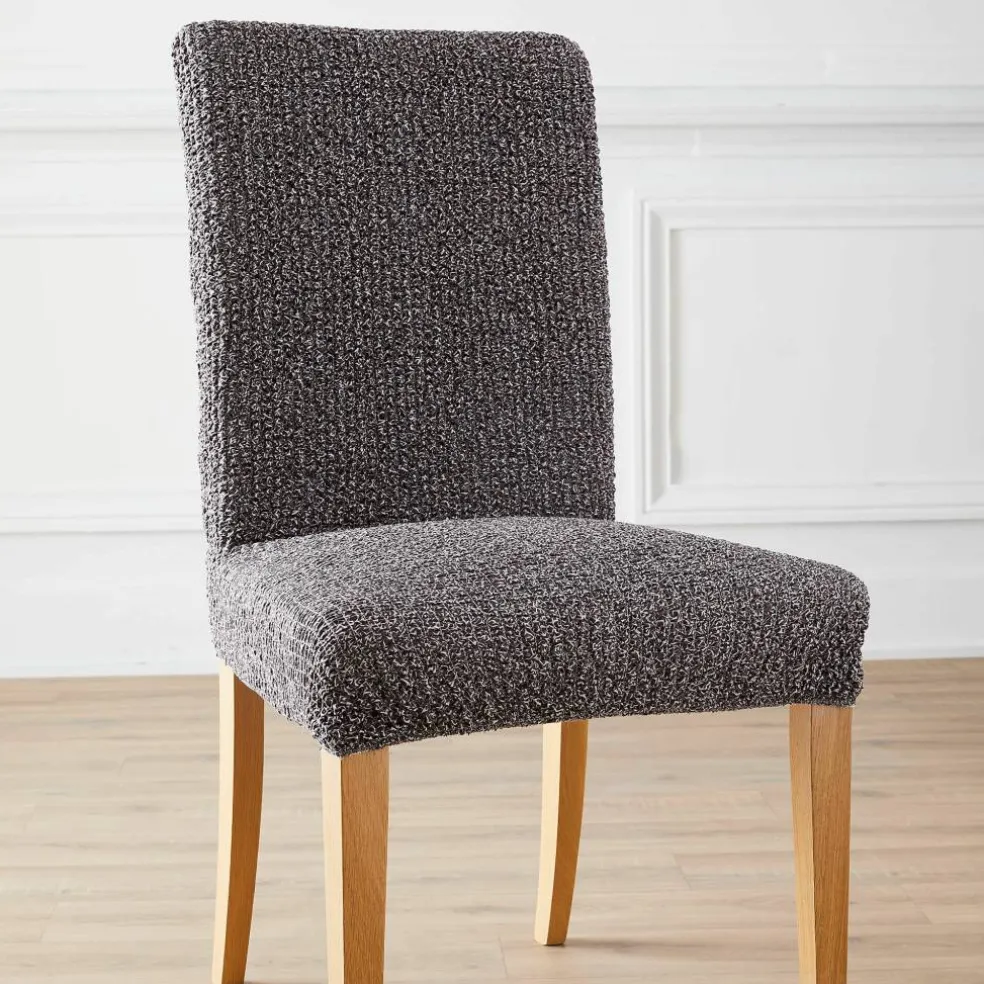 Housse microfibre bi-extensible gaufrée spéciale chaise